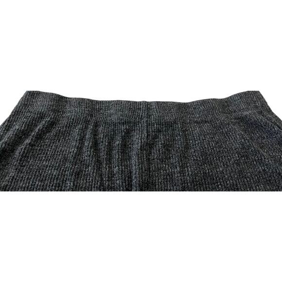 WILD FABL HI-RISE KNIT PANTS, WOMENS, 14 (TALL), HEATHER GRAY, WIDE LEG, PULL-ON - Picture 5 of 9